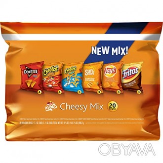 Frito-Lay Cheesy Mix Variety Pack, 20 Count
Чипсы "Сырный микс" 20 пачек (США А. . фото 1
