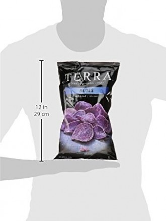 TERRA Vegetable Chips, Blues with Sea Salt, 5 Ounce
Терра Овощьные чипсы. Синие. . фото 4