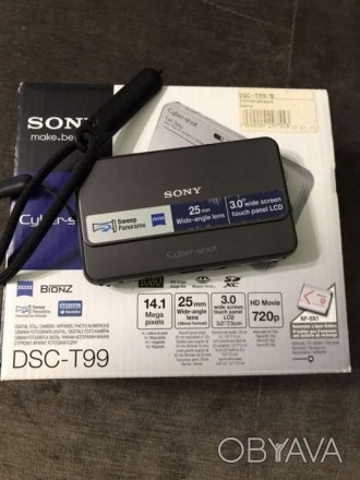 Цифровой фотоаппарат Sony Cyber-shot DSC-T99 с сенсорным экраном , компактный , . . фото 1