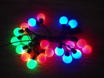 1, Гирлянда светодиодная Жемчужные шарики на 100 LED Mix

Цвет провода- белый.. . фото 5
