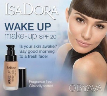Тональный крем Isa Dora Wake Up Make-up отбеливает кожу, уменьшает признаки уста. . фото 1