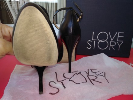 Предлагаю туфли на каблуке, Love Story Италия, кожаные, черного цвета, на ремешк. . фото 8