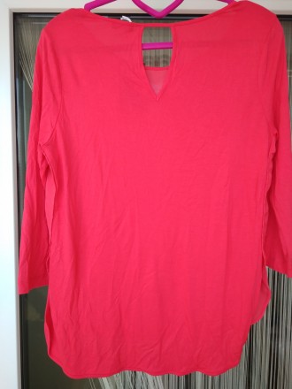 Предлагаю Новую легкую летнюю блузку с рукавом 3/4 красного цвета Motivi Италия.. . фото 3
