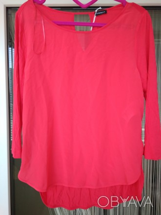 Предлагаю Новую легкую летнюю блузку с рукавом 3/4 красного цвета Motivi Италия.. . фото 1