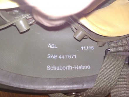 Шлем кевларовый Schuberth Helme SAE 447671 производство Германия, подходит для и. . фото 3