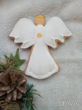 Нежный и ароматный пряник "Ангел" - отличный подарок на Рождество и Новый Год:) . . фото 1