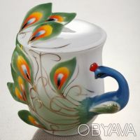 Оригинальная декоративная чашка "Жар-птица" – это отличный подарок девушке на 14. . фото 2