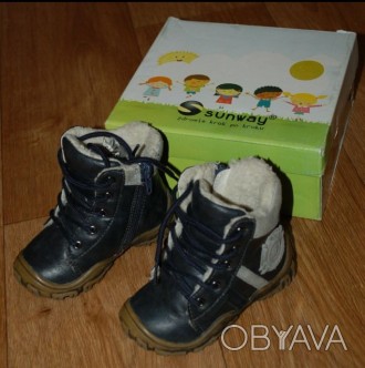 Очень теплые зимние ботиночки для мальчика ТМ Sunway (Польша). Материал верха: к. . фото 1