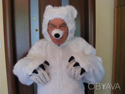 Карнавальные костюмы белых медведей в количестве 2 шт. Новые из Германии. На зме. . фото 1