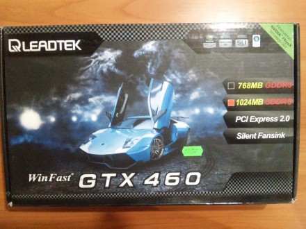 Представляю видеокарту Geforce Leadtek GTX 460-1024D5 с установленной системой о. . фото 11