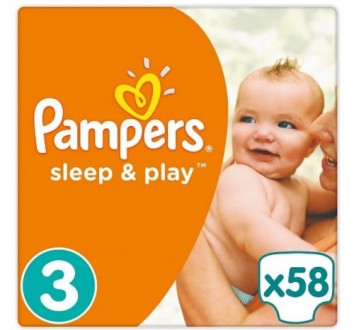 Подгузники PAMPERS Sleep & Play Maxi (7-14 кг) Эконом 50шт 

Подгузники PAMPER. . фото 3