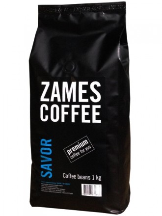 Кофе наивысшего качества, зерновой кофе ZAMES COFFEE SAVOR 1 кг - лучшее предлож. . фото 2