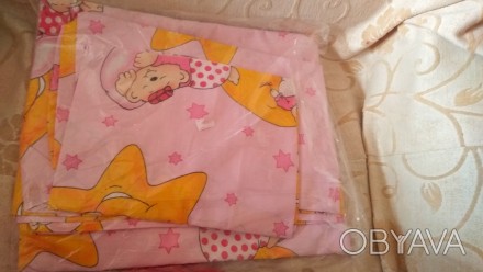 Красивый, нежный комплект  постельного белья с мишками в детскую кроватку. В исп. . фото 1