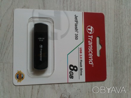 Transcend JetFlash 350 USB2.0 на 8Gb. Новая, запечатанная, есть несколько штук. . фото 1