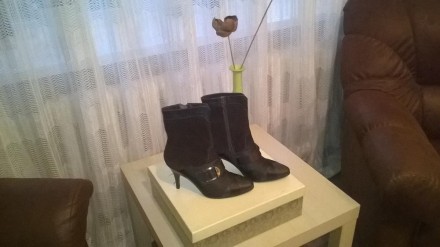 Женские ботинки фирмы Еgle,комбинированные натуральная кожа с натуральным замшем. . фото 2