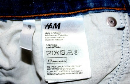 Джинсы в отличном состояние,пару раз одевались,бренда H&M, покупались заграницей. . фото 4