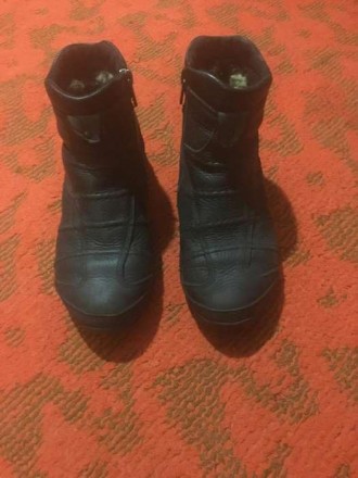 Подростковые кожаные зимние ботинки на натуральном меху, размер 36. . фото 3