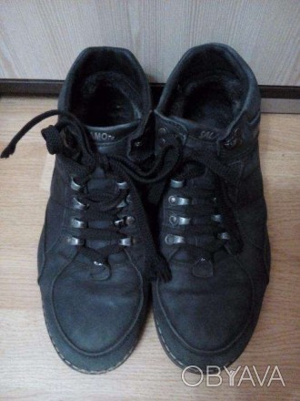зимние (возможно и демисезонные) кожаные ботинки 40-41 размера, б/у, но в хороше. . фото 1