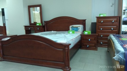 Спальня из массива берёзы «Анастасия» от магазина мебели «NivaMebel» 
В комплек. . фото 4