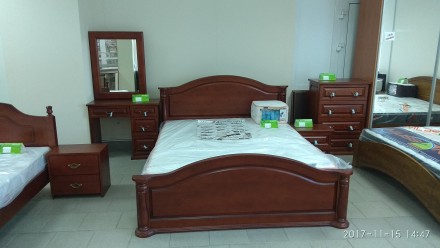 Спальня из массива берёзы «Анастасия» от магазина мебели «NivaMebel» 
В комплек. . фото 3