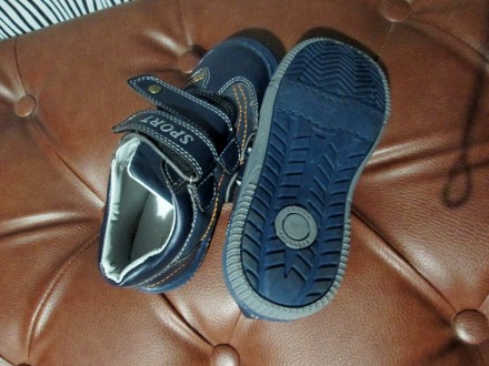 Продам новые детские демисезонные ботиночки на мальчика темно-синего цвета.Ни ра. . фото 5