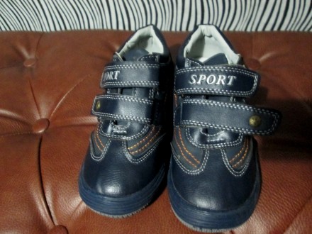 Продам новые детские демисезонные ботиночки на мальчика темно-синего цвета.Ни ра. . фото 3
