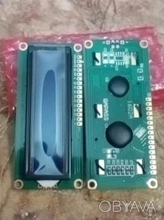 ATmega8-PU-30гр. LCD1602 шрифт латиница , синий или зелёный экран -50гр. IIC/I2C. . фото 1