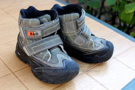 Удобные и теплые ботинки марки B&G. Размер - 28. Состояние хорошее. . фото 2