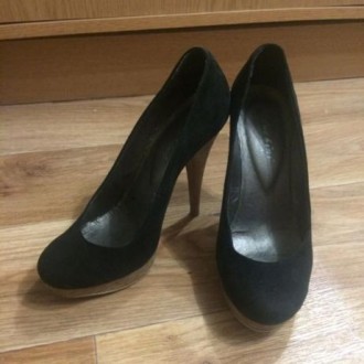 чёрные замшевые туфли,размер 37. . фото 3