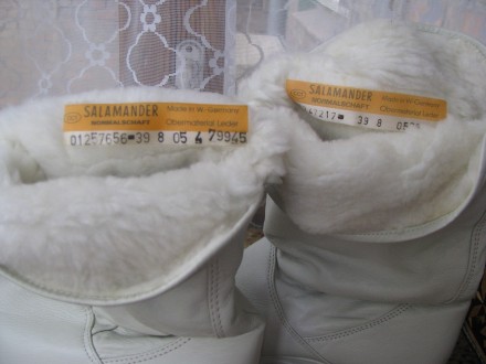 Сапоги женские зимние SALAMANDRA 39 размер, по стельке 26 см, белого цвета, на м. . фото 3