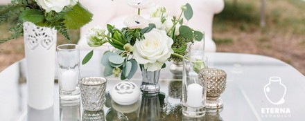 Набор керамики с узором роз. Уникальная коллекция в белом цвете - вазы, подсвечн. . фото 3