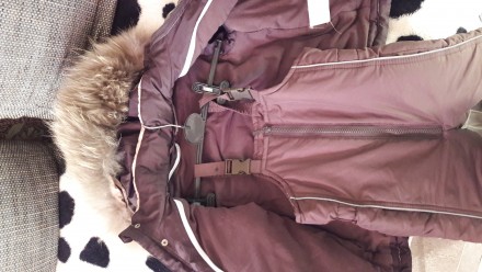 Куртка зимняя на капюшон натуральный мех.отстегивается.в отличном состоянии.98 с. . фото 5