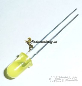 Светодиод желтый 5мм В наявності 140 штук.Робочі,жовті.. . фото 1