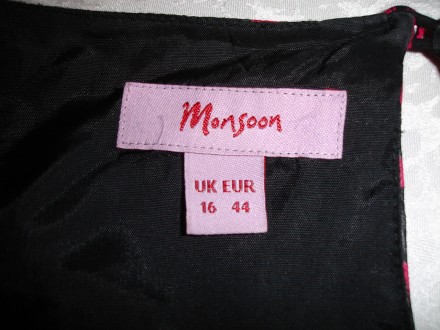 Блузка 48 р. (EU 44), фіолетово-чорна, яскрав кольори. 
Склад - 100 % шовк; під. . фото 3
