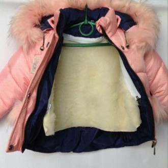 Зимний комплект, комбез и куртка парка с съёмной жилеткой на искусственной овчин. . фото 3