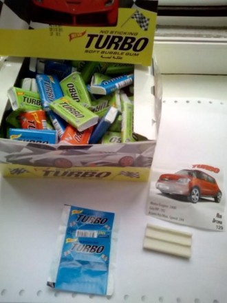 Продам легендарные жвачки Turbo (с фантиками машин внутри) для детей 90-х :). Пр. . фото 2