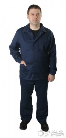 Костюм рабочий состоит из куртки и полукомбинезона. Куртка прямого силуэта с дли. . фото 1