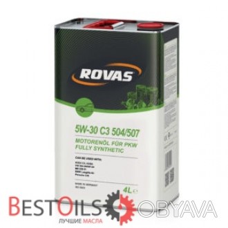 Моторное масло Rovas 5W-30 С3 504/507 высокого качества относится к классу Low S. . фото 1