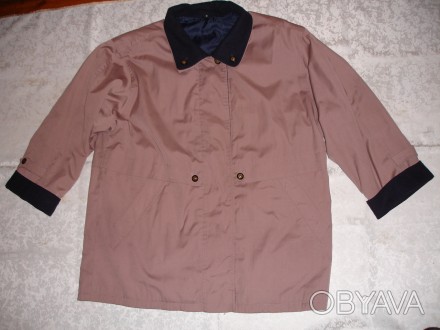 Куртка вітчизняного 52 р. (EU 46), в фіолетових тонах з синім декором коміра та . . фото 1