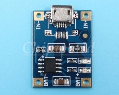 Модуль заряда Li-ion аккумуляторов TP4056 1000мА (микро USB)

Плата содержит к. . фото 5