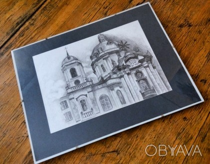 Рисунок олівцем "Домініканський собор"
40х30см
Картина оформлена в антираму з . . фото 1