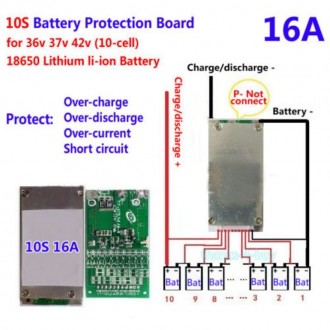 Specification:

10 string 36V 37V 42V lithium battery power protection board
. . фото 6