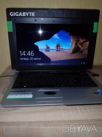 Продам ноутбук Gigabyte Q1585N,в гарному стані,в ремонті не був,працює ідеально,. . фото 1