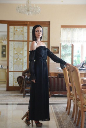 Купить платье в интернет-магазине http://dresskot.com.ua/plate-platya/dlinnoe-ch. . фото 4