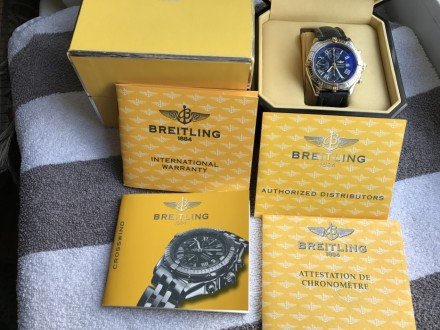 Продам оригинальный швейцарский мужской хронограф фирмы Breitling, модель Crossw. . фото 9