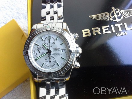 Продам оригинальные мужские часы фирмы Breitling, модель Chronomat Evolution B13. . фото 1