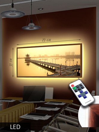 Картина со светодиодной подсветкой - уникальный декор для спальни, гостиной, кух. . фото 8