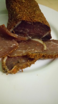 Сиров'ялене м'ясо домашнього виробництва з натуральної свинини. . фото 3