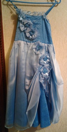 Платье из трех предметов (платье, накидка,шарфик) на утренник, выпускной. Почти . . фото 3