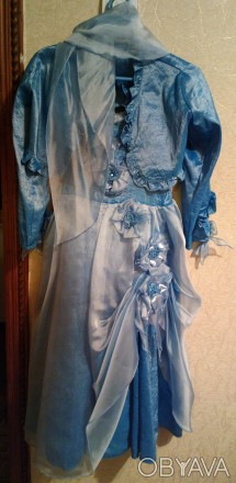 Платье из трех предметов (платье, накидка,шарфик) на утренник, выпускной. Почти . . фото 1